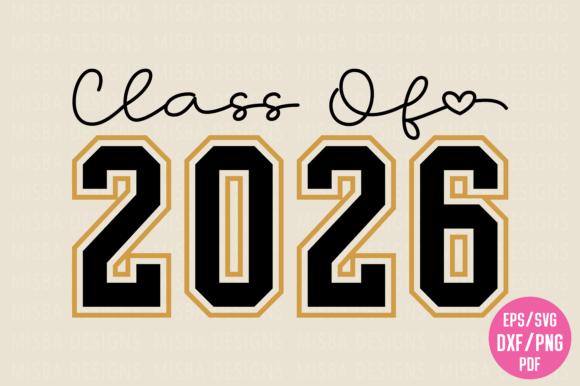 Class of 2026 SVG: Modern Graduation Design Assets