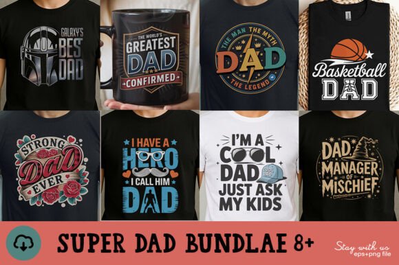 Funny Dad Bundle: Sublimation & Vector Design Assets