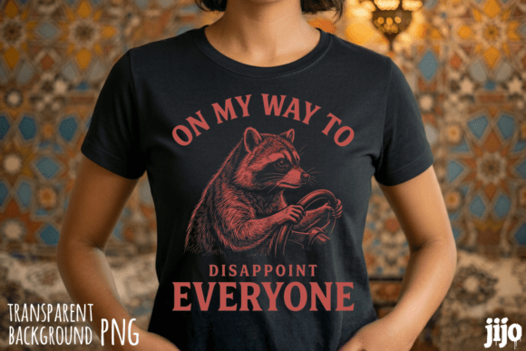 Raccoon Driving Disappoint Sarcastic PNG: A Designer's Guide