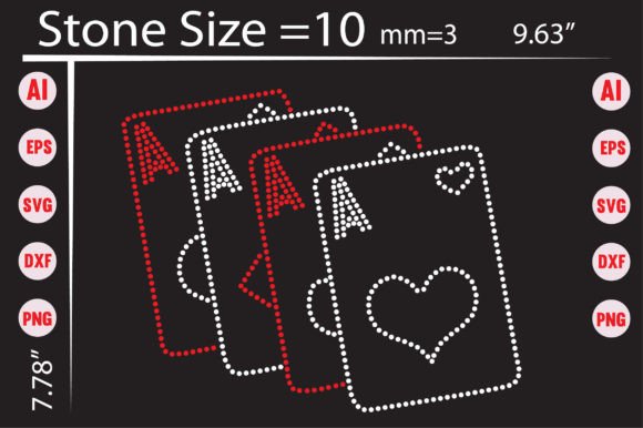 Sparkle and Strategy: Using Rhinestone Playing Cards Templates