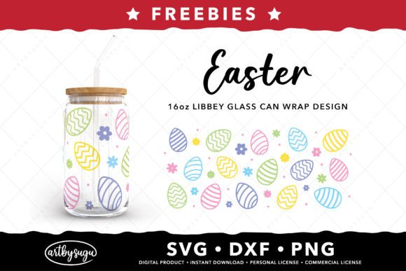 Spring Crafting Made Easy: Easter Eggs Libbey Can Wrap SVG
