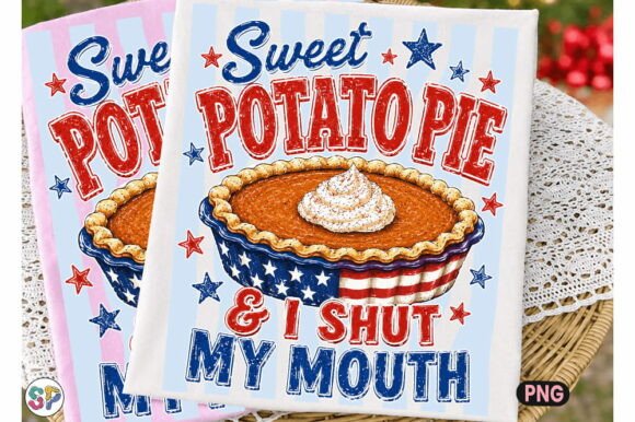 Sweet Potato Pie Funny USA 4th of July: A Designer's Take
